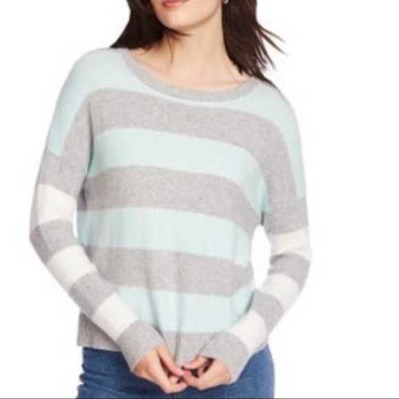 Court & Rowe Wide Stripe Wool Blend Sweater - Picture 1 of 5